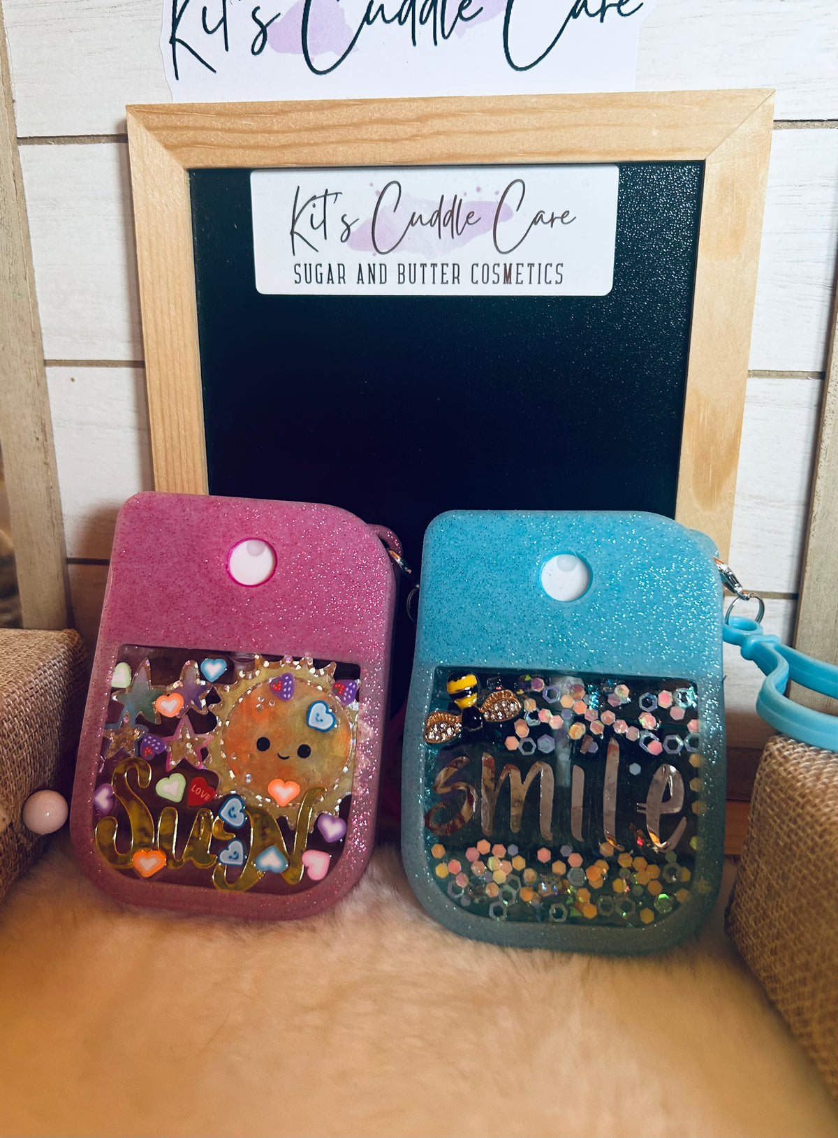2 Pcs Keychain Hand Sanitizer