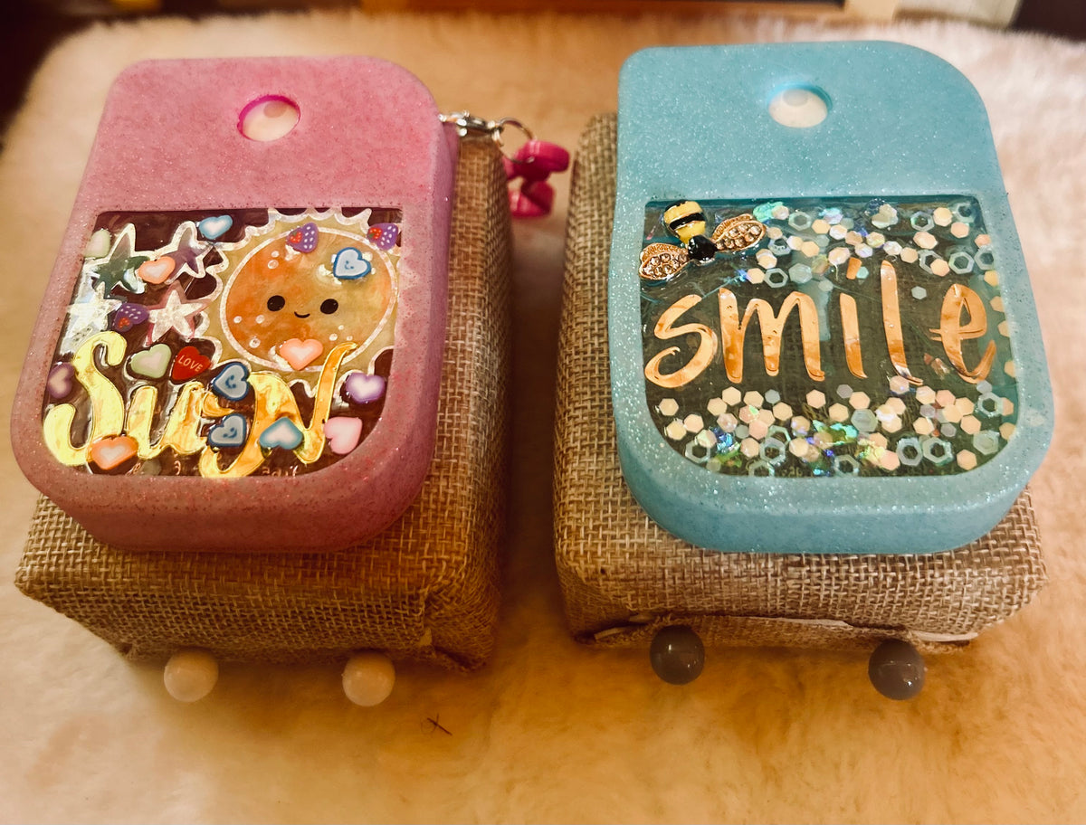 2 Pcs Keychain Hand Sanitizer