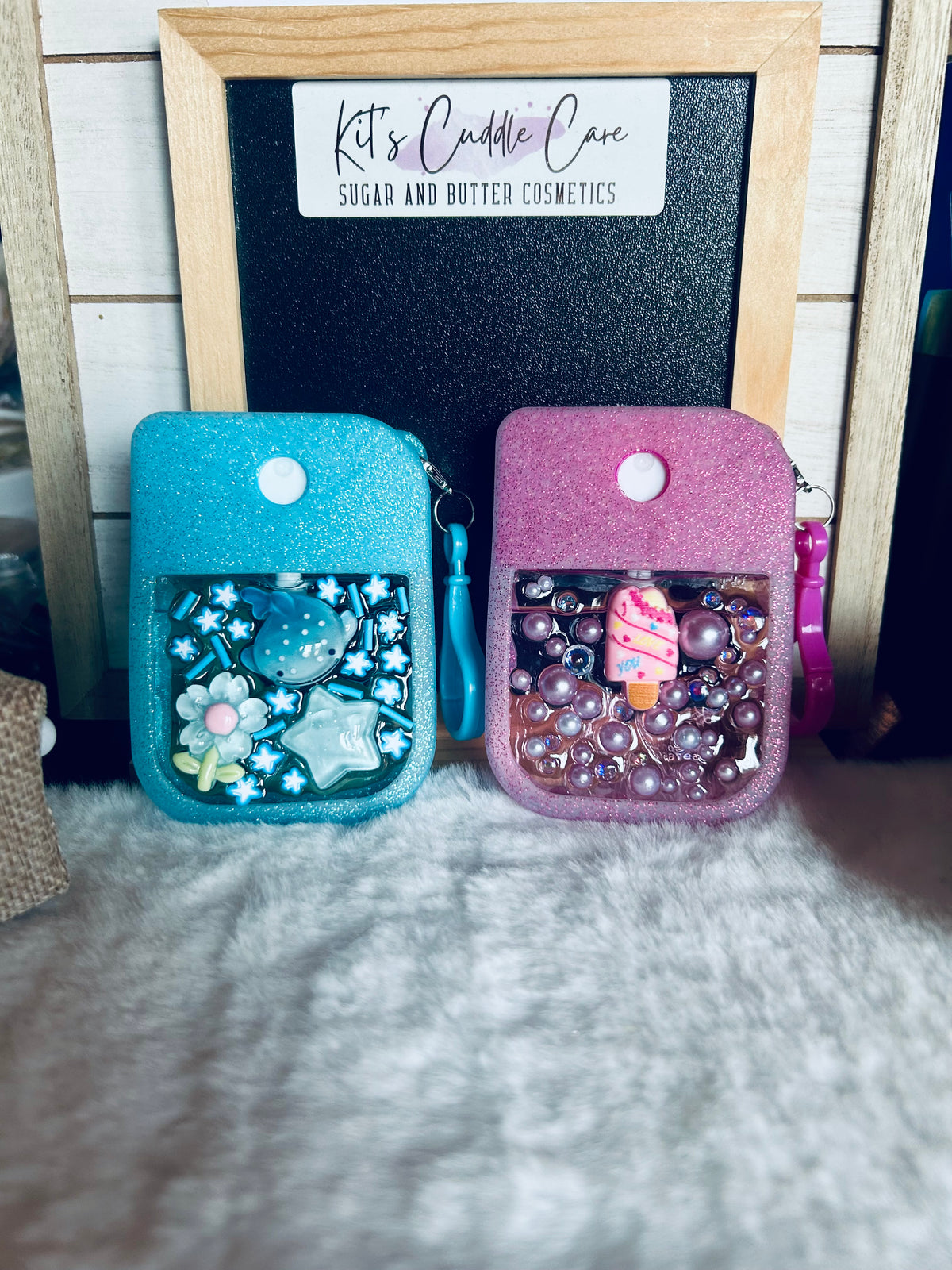 Pink and Blue Hand Sanitizer