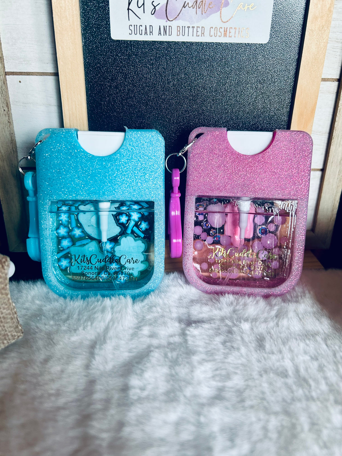 Pink and Blue Hand Sanitizer